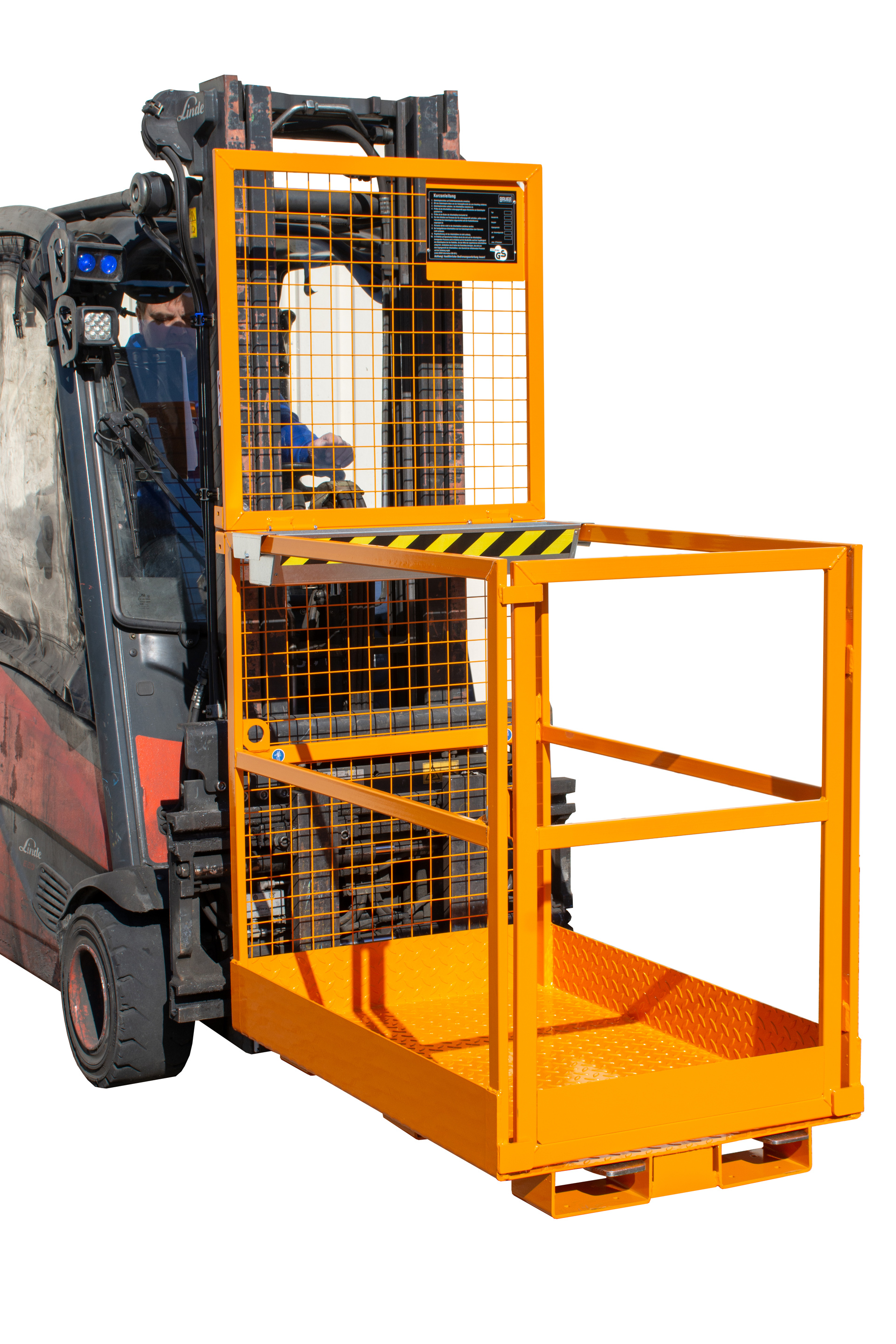 Arbeitsbühne Typ MB-D/L RAL 2000 Gelborange